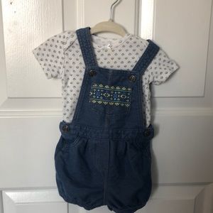 Carters onesie and shortall